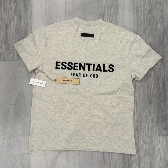 Fear of God Essentials Light Oatmeal Athletic Shorts - Picture 3 of 5